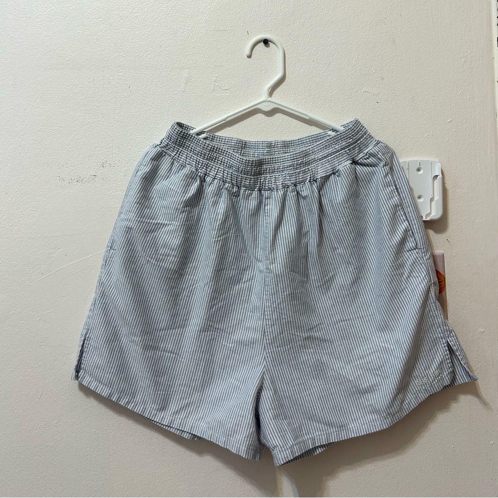 djerf avenue breezy blue stripe shorts 🥥🐚